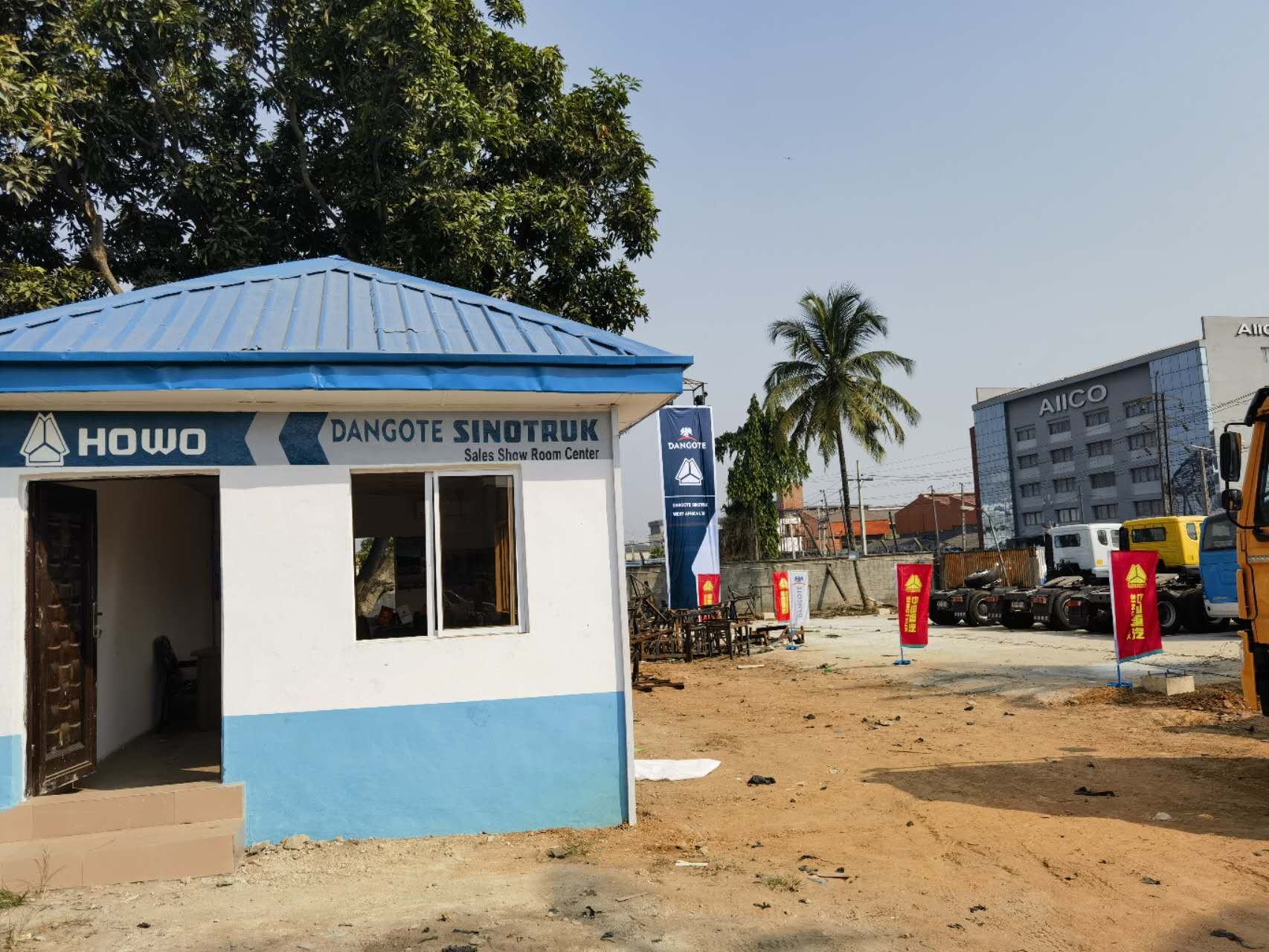 Show room of Dangote Sinotruk West Africa Limited