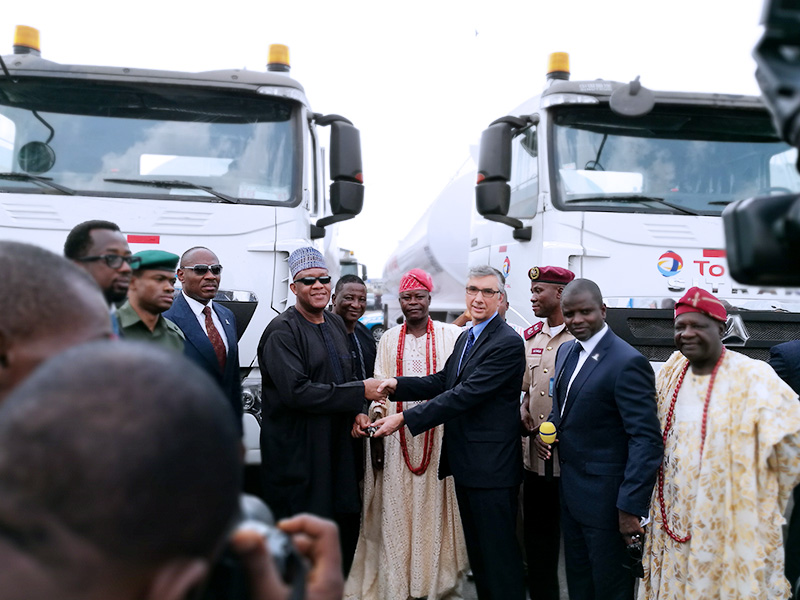 Vehicle delivery ceremony of Nigeria TOTAL Group